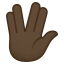Vulcan salute: dark skin tone :vulcan_tone5: ðð¿