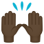 Raising hands: dark skin tone :raised_hands_tone5: ðð¿