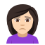 Person frowning: light skin tone :person_frowning_tone1: ðð»