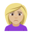 Person frowning: medium-light skin tone :person_frowning_tone2: ððŒ