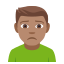 Man frowning: medium skin tone :man_frowning_tone3: ððœââïž