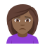 Person frowning: medium-dark skin tone :person_frowning_tone4: ððŸ