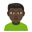 Man pouting: dark skin tone :man_pouting_tone5: ðð¿ââïž
