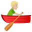 Man rowing boat: medium-light skin tone :man_rowing_boat_tone2: ð£ðŒââïž