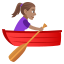 Woman rowing boat: medium skin tone :woman_rowing_boat_tone3: ð£ðœââïž
