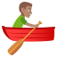 Man rowing boat: medium skin tone :man_rowing_boat_tone3: ð£ðœââïž