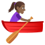 Woman rowing boat: medium-dark skin tone :woman_rowing_boat_tone4: ð£ðŸââïž