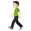 Person walking: light skin tone :person_walking_tone1: ð¶ð»