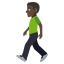 Person walking: dark skin tone :person_walking_tone5: ð¶ð¿