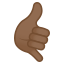 Call me hand: medium-dark skin tone :call_me_tone4: ð€ðŸ