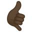 Call me hand: dark skin tone :call_me_tone5: ð€ð¿
