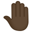 Raised back of hand: dark skin tone :raised_back_of_hand_tone5: ð€ð¿