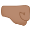 Right-facing fist: medium skin tone :right_facing_fist_tone3: ð€ðœ