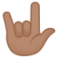 Love-you gesture: medium skin tone :love_you_gesture_tone3: ð€ðœ