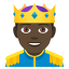 Prince: dark skin tone :prince_tone5: ð€Žð¿