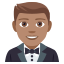 Man in tuxedo: medium skin tone :man_in_tuxedo_tone3: ð€µðœ