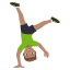 Man cartwheeling: medium skin tone :man_cartwheeling_tone3: ð€žðœââïž
