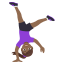 Woman cartwheeling: medium-dark skin tone :woman_cartwheeling_tone4: ð€žðŸââïž