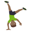 Man cartwheeling: medium-dark skin tone :man_cartwheeling_tone4: ð€žðŸââïž