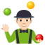 Man juggling: light skin tone :man_juggling_tone1: ð€¹ð»ââïž