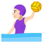 Woman playing water polo: light skin tone :woman_playing_water_polo_tone1: ð€œð»ââïž