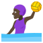 Woman playing water polo: dark skin tone :woman_playing_water_polo_tone5: ð€œð¿ââïž