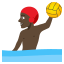 Man playing water polo: dark skin tone :man_playing_water_polo_tone5: ð€œð¿ââïž
