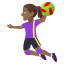 Woman playing handball: medium-dark skin tone :woman_playing_handball_tone4: ð€ŸðŸââïž