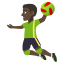 Man playing handball: dark skin tone :man_playing_handball_tone5: ð€Ÿð¿ââïž
