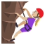 Woman climbing: medium-light skin tone :woman_climbing_tone2: ð§ðŒââïž