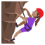 Woman climbing: medium skin tone :woman_climbing_tone3: ð§ðœââïž