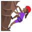 Woman climbing: medium-dark skin tone :woman_climbing_tone4: ð§ðŸââïž