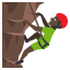 Man climbing: dark skin tone :man_climbing_tone5: ð§ð¿ââïž