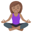 Woman in lotus position: medium skin tone :woman_in_lotus_position_tone3: ð§ðœââïž