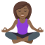 Woman in lotus position: medium-dark skin tone :woman_in_lotus_position_tone4: ð§ðŸââïž