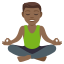 Man in lotus position: medium-dark skin tone :man_in_lotus_position_tone4: ð§ðŸââïž