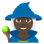 Эмодзи 🧙🏿 EmojiOne