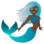 Эмодзи 🧜🏿 EmojiOne