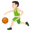 Man bouncing ball: light skin tone :man_bouncing_ball_tone1: â¹ð»ââïž