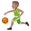 Man bouncing ball: medium skin tone :man_bouncing_ball_tone3: â¹ðœââïž