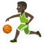 Man bouncing ball: dark skin tone :man_bouncing_ball_tone5: â¹ð¿ââïž