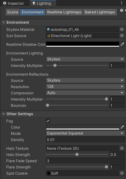 Environment相关参数