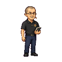 Male character teaching animation
