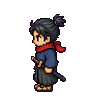 Samurai walking left