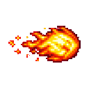 Fire mage projectile animation