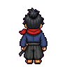 Samurai walking up