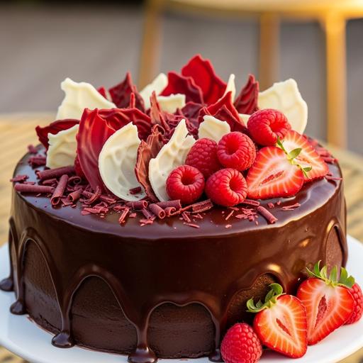 Bolo de Chocolate com Cobertura de Ganache