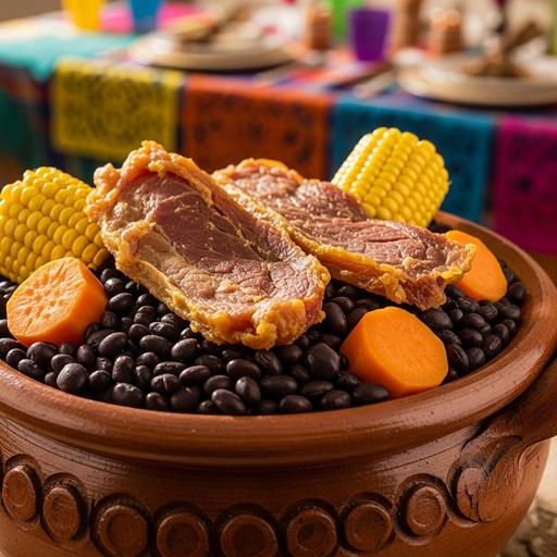 Cassola de Feijão com Carne Seca para Ano Novo