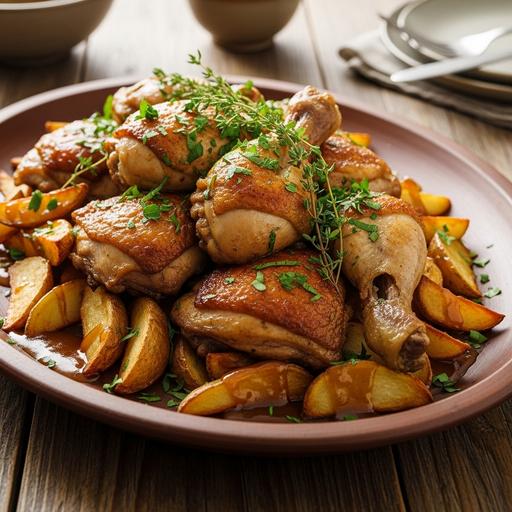 Frango com Batatas ao Molho Caseiro