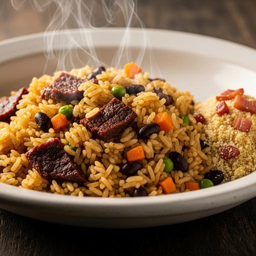 Arroz carreteiro caseiro